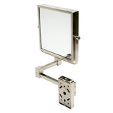 ALFI Brand ABM8WS-BN 8" Square Wall Mounted 5x Magnify Cosmetic Mirror