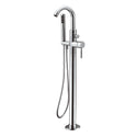 ALFI AB2534-PC Polished Chrome Floor Mounted Tub Filler Mixer with Shower Head