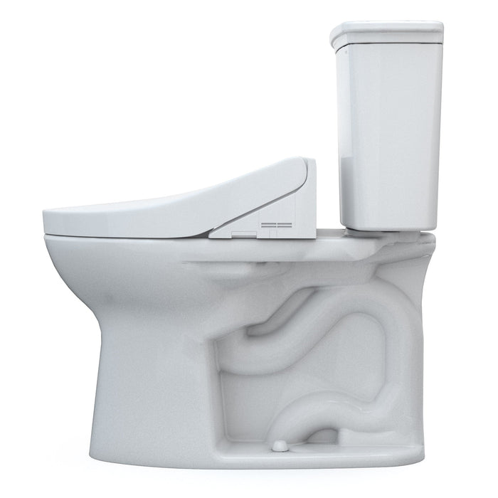 TOTO MW7863084CEG#01 Drake Washlet+ Two-Piece 1.28 GPF Toilet with C5 Bidet Seat