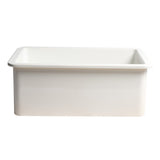 ALFI Brand ABF2718UD-W White 27" x 18" Fireclay Undermount/Drop in Fireclay Kitchen Sink