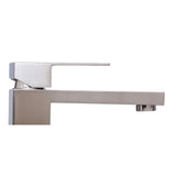 ALFI Brand AB1129-BN Brushed Nickel Tall Square Single Lever Bathroom Faucet