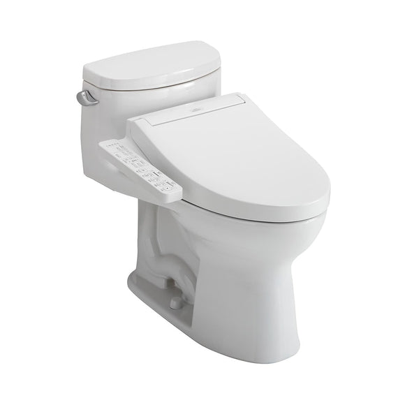 TOTO MW6343074CEFG#01 Washlet+ Supreme II One-Piece 1.28 GPF Toilet and Washlet+ C2 Bidet Seat
