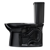 TOTO CST786CEF#51 Drake Transitional Two-Piece 1.28 GPF Universal Height Toilet, Ebony Black