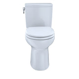 TOTO CST453CUFRG#01 Drake II 1G Two-Piece Round 1.0 GPF Toilet and Right-Hand Trip Lever, Cotton White