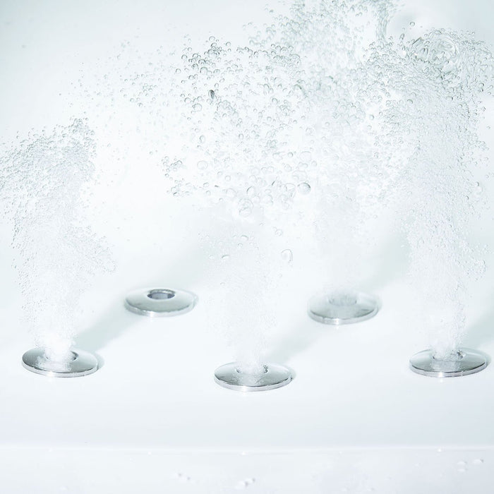 EAGO AM152ETL-6 6 ft Clear Rectangular Acrylic Whirlpool Bathtub