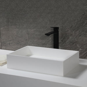 ALFI Brand ABRS2014 20" x 14" White Matte Solid Surface Resin Sink