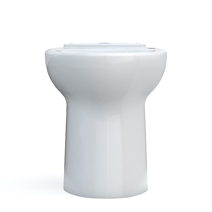 TOTO C776CEFGT40#01 Drake Universal Height Tornado Flush Toilet Bowl with CEFIONTECT, Washlet+ Ready