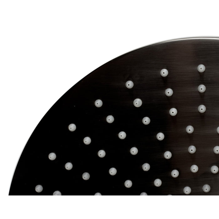 ALFI Brand LED12R-BN Brushed Nickel 12" Round Multi Color LED Rain Shower Head