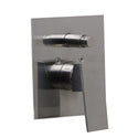 ALFI AB5601-BN Brushed Nickel Shower Mixer with Square Lever Handle and Diverter