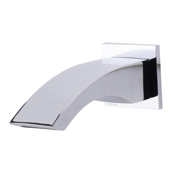 ALFI AB3301-PC Polished Chrome Curved Wall-Mounted Tub Filler Bathroom Spout