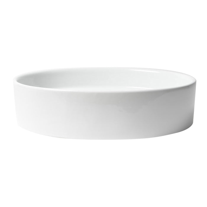 ALFI Brand ABC911 White Modern 22" Oval Above-Mount Ceramic Sink
