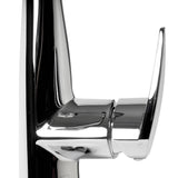 ALFI Brand ABKF3001-PC Polished Chrome Kitchen Faucet with Black Rubber Stem