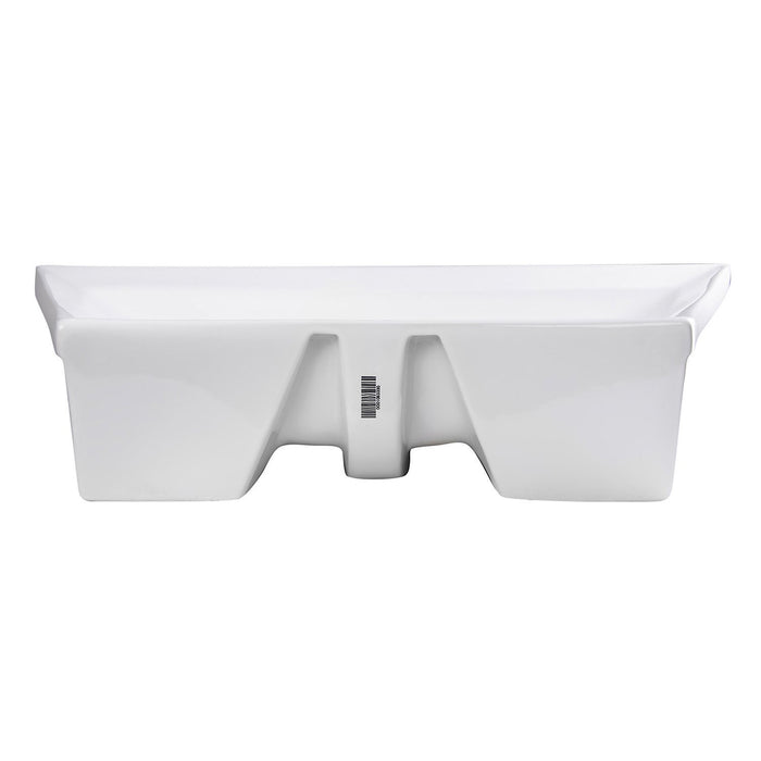 EAGO BA142 28" Rectangular Porcelain Bathroom Vessel Sink with Single Hole