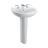 TOTO LPT242.8G#01 Prominence Oval Basin Pedestal Bathroom Sink for 8" Faucets