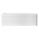 ALFI AB511-W White 30" Decorative Lip Apron Single Bowl Fireclay Farmhouse Sink