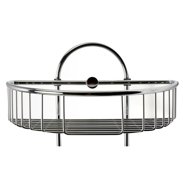 ALFI AB9534 Polished Chrome Wall Mounted Double Basket Shower Shelf Accessory