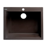 ALFI Brand AB2420DI-C Chocolate 24" Drop-In Granite Composite Kitchen Sink