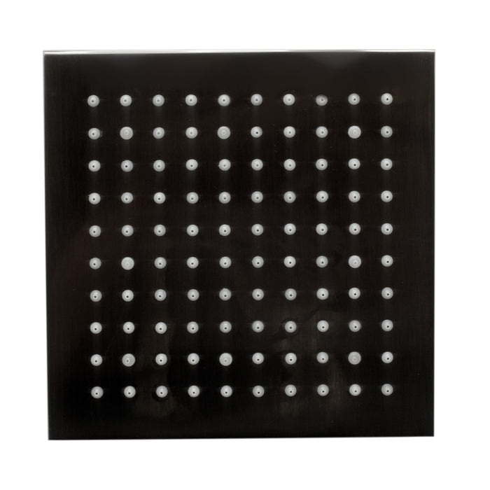 ALFI Brand LED8S-BN Brushed Nickel 8" Square Multi Color LED Rain Shower Head