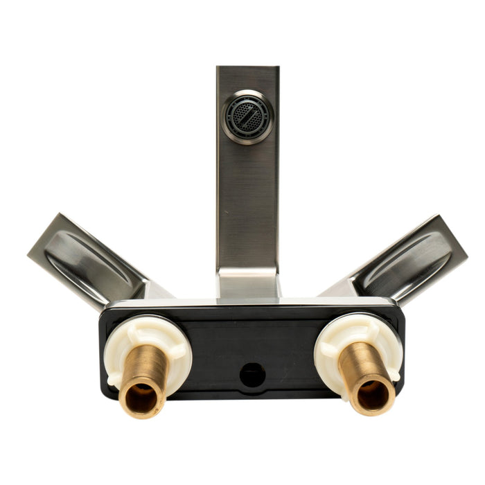 ALFI Brand AB1020-BN Brushed Nickel Two-Handle 4" Centerset Bathroom Faucet