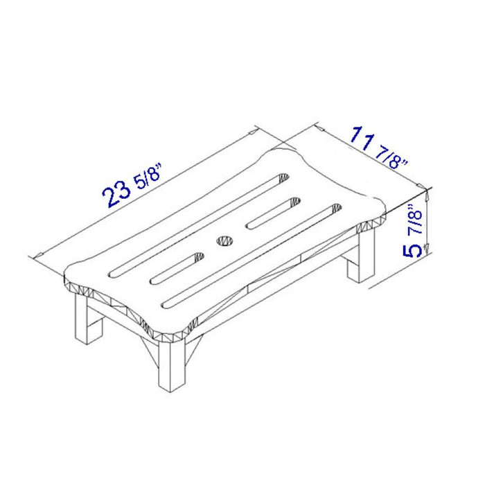ALFI Brand AB4408 24'' Wooden Stool for your Wooden Tub