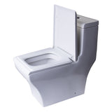 Eago TB356 Dual Flush One Piece High Efficiency Low Flush Ceramic Toilet
