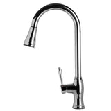 ALFI AB2043-PSS Traditional Solid Polished Stainless Steel Pull Down Faucet