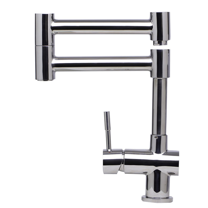 ALFI AB2038-PSS Solid Polished Stainless Steel Retractable Single Hole Faucet