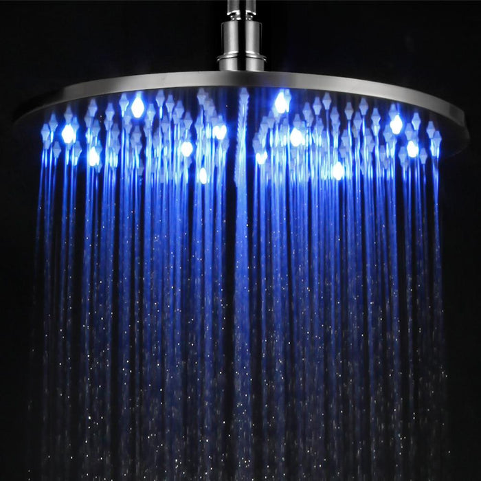 ALFI Brand LED12R-PC Polished Chrome 12" Round Multi Color LED Rain Shower Head
