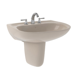 TOTO LHT242.8G#03 Prominence Oval Wall-Mount Bathroom Sink with Shroud for 8" Center Faucets