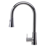 ALFI AB2034-PSS Solid Polished Stainless Steel Pull Down Single Hole Faucet
