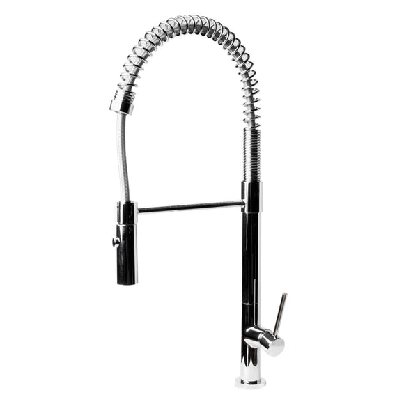 ALFI Brand ABKF3732-PC Polished Chrome Commercial Spring Kitchen Faucet