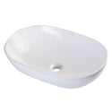 EAGO BA352 23" OVAL CERAMIC ABOVE MOUNT BATHROOM BASIN VESSEL Sink
