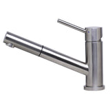 ALFI AB2025-BSS Solid Brushed Stainless Steel Pull Out Single Hole Faucet