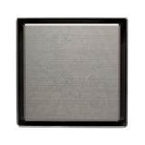 ALFI ABSD55B-BSS 5" x 5" Square Brushed Stainless Steel Shower Drain with Cover