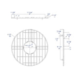 ALFI Brand ABGR18R Round Stainless Steel Grid for ABF1818R