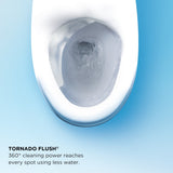 TOTO MW6043084CUFG#01 Washlet+ UltraMax II 1G One-Piece 1.0 GPF Toilet and Washlet+ C5 Bidet Seat