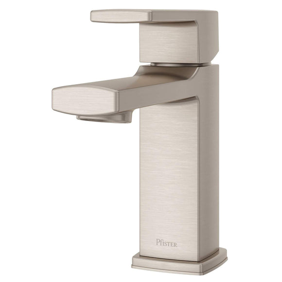 Pfister LG42-DAPK Deckard Single Control Bathroom Faucet with Push & Seal - Brushed Nickel