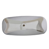 ALFI Brand AB9980 67" White Matte Solid Surface Resin Bathtub