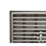 ALFI Brand ABSD55D 5" x 5" Square Stainless Steel Shower Drain with Groove Lines