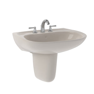 TOTO LHT242.4G#12 Prominence Oval Wall-Mount Bathroom Sink with Shroud for 4" Center Faucets