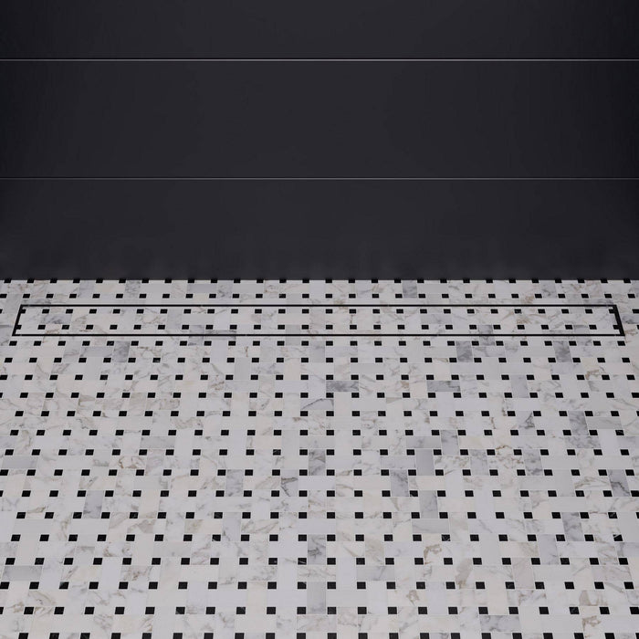 ALFI Brand ABLD36A 36" Modern Stainless Steel Linear Shower Drain without Cover