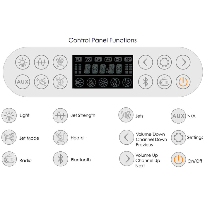 EAGO AM125ETL 5 ft Corner Acrylic White Whirlpool Bathtub for Two with Fixtures