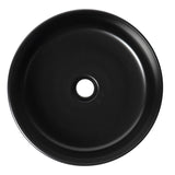 ALFI Brand ABC907-BM Black Matte 15" Modern Round Above-Mount Ceramic Sink