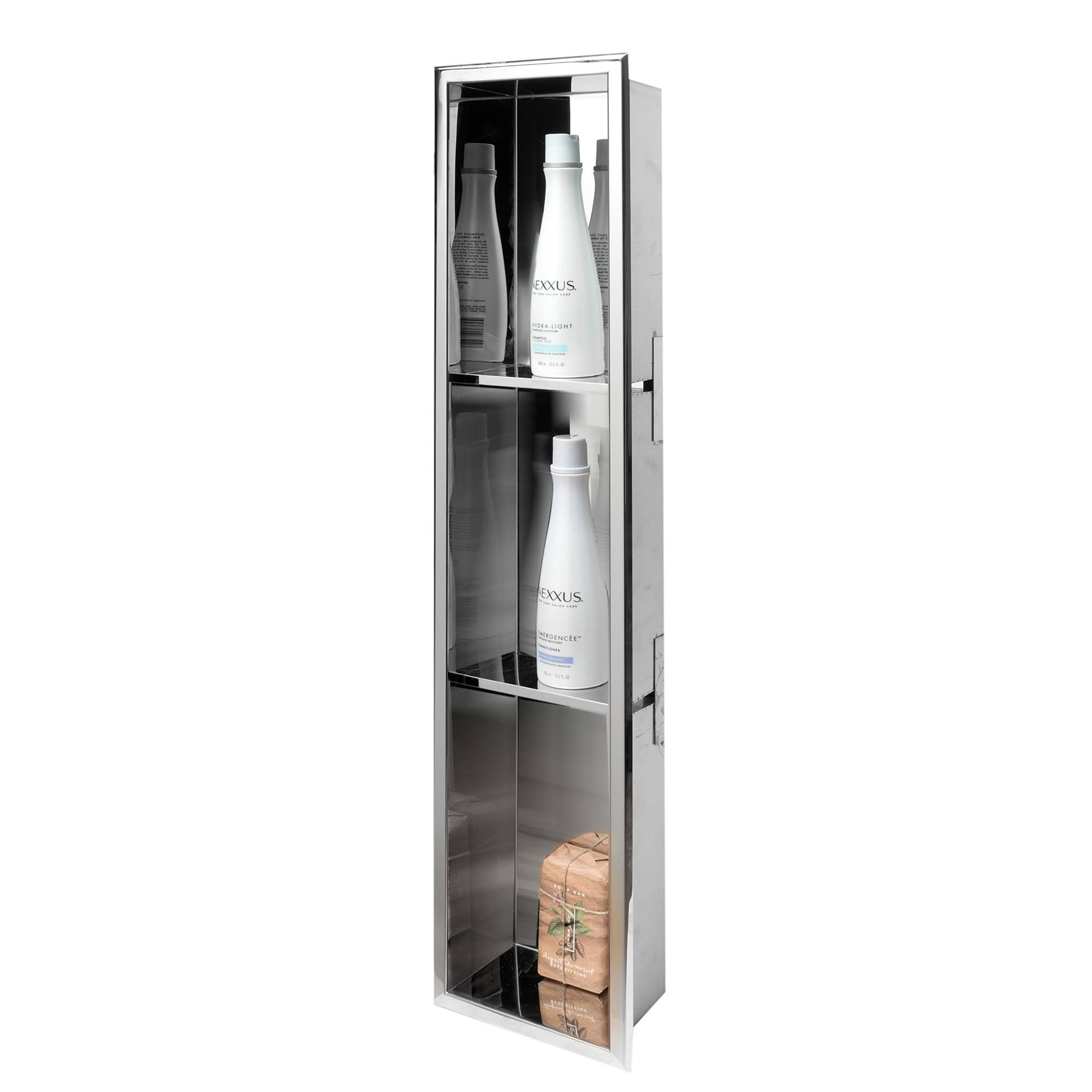 ALFI ABN0836-PSS 8 x 36 Polished Stainless Steel Vertical Triple  