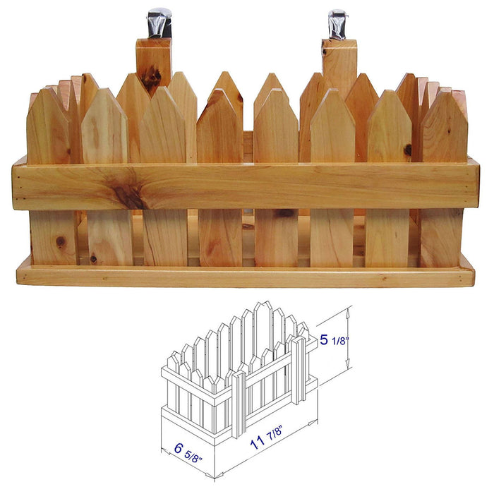 ALFI Brand AB1163 61" Free Standing Wooden Bathtub with Cushion Headrest