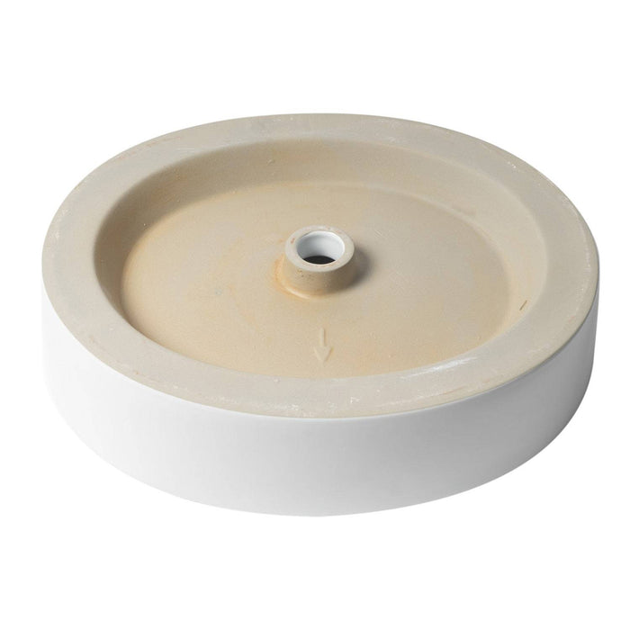 ALFI Brand ABC911 White Modern 22" Oval Above-Mount Ceramic Sink