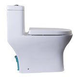 Eago TB353 Dual Flush One Piece High Efficiency Low Flush Ceramic Toilet