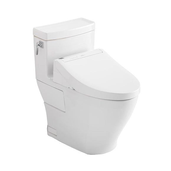 TOTO MW6263084CEFG#01 Washlet+ Aimes One-Piece 1.28 GPF Toilet and Washlet C5 Bidet Seat