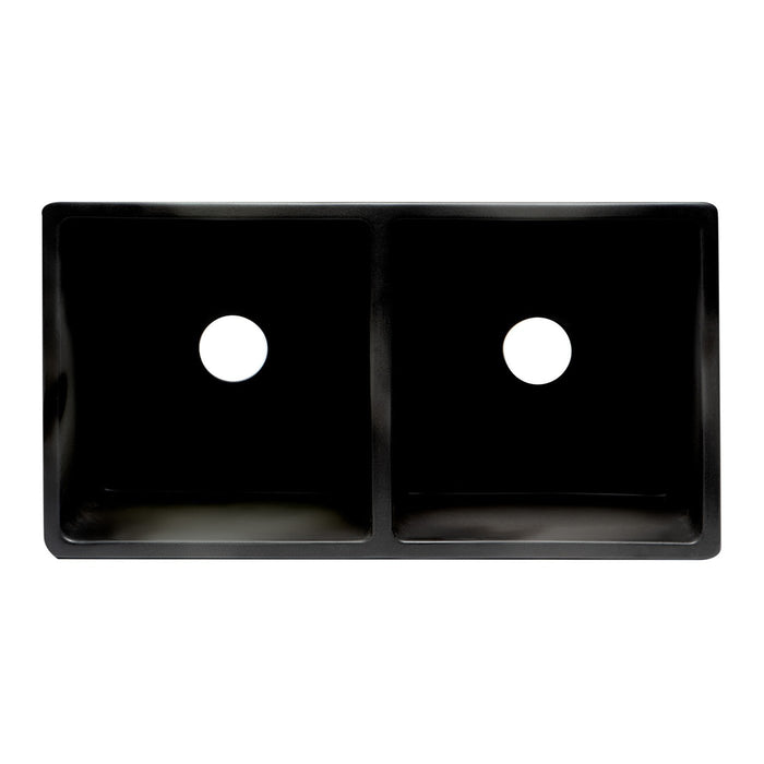 ALFI ABCO3318DB 33" Concrete Reversible Double Bowl Fireclay Farmhouse Kitchen Sink