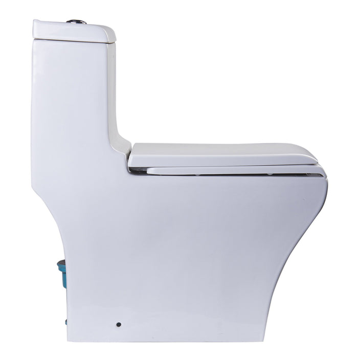 Eago TB356 Dual Flush One Piece High Efficiency Low Flush Ceramic Toilet